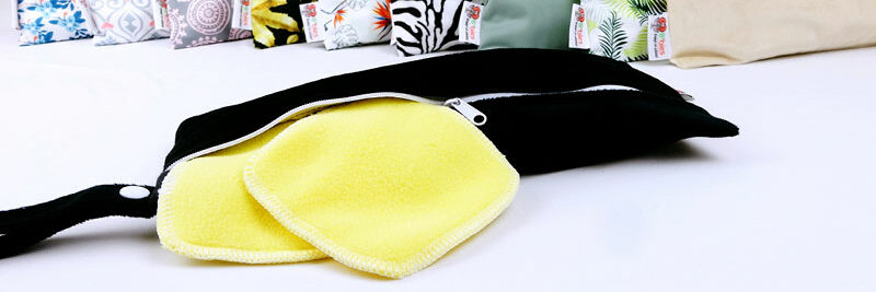 Coton démaquillant lavable jaune