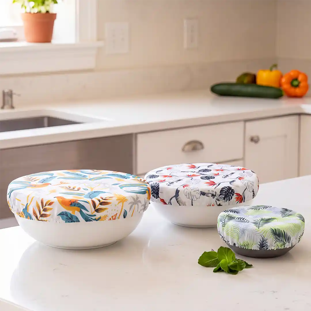 Set découverte de 3 Couvre plats - Charlottes tissu