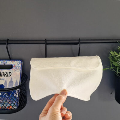 Lot de 20 feuilles essuie-tout lavables en microfibre