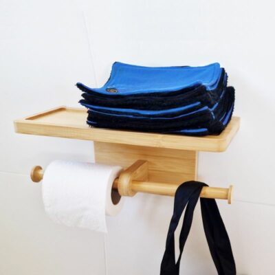 Papier toilette lavable – kit je découvre – 10 rectangles + 1 sac