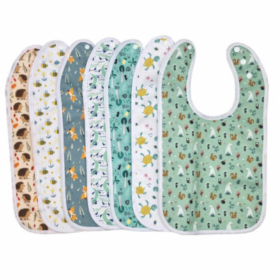 7 Bavoirs imperméables – coloris au choix