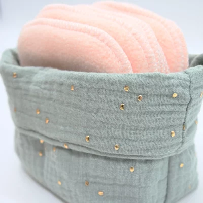 Kit “Mes essentiels Visage” : lingettes lavables, savon et panière