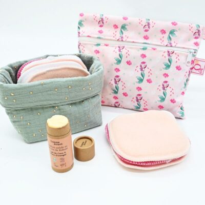 Coffret Cadeau “Petite fille” : mes 1er pas Zéro Déchet (parfum solide, lingettes… )