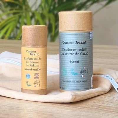 Le kit qui cocotte – parfum et déodorant solide + pochette