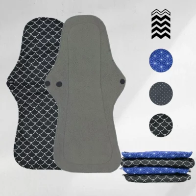 5 serviettes lavables (Gamme L) – Flux extra fort