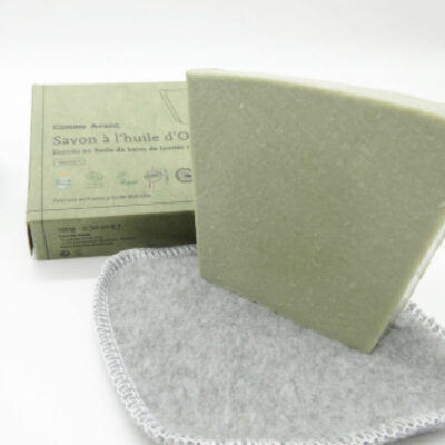 Kit soin visage – Peaux imperfections : lingettes lavables, crème solide, savon Comme Avant