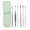 Ensemble kit de nettoyage oreille en acier médical écologique - 7 pièces