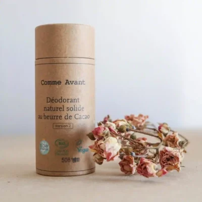 Déodorant solide Comme Avant au beurre de cacao – Parfum au choix
