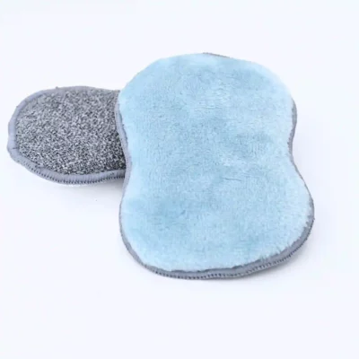 1 éponge lavable AVEC face grattante