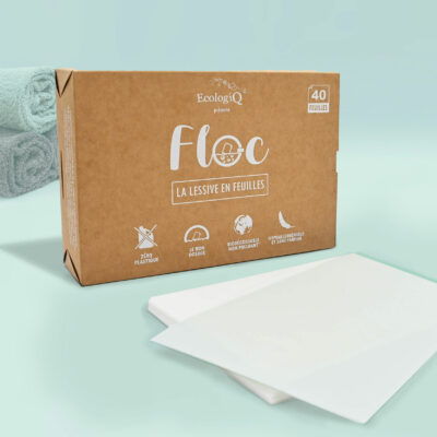 Lessive en feuilles FLOC – 80 lavages