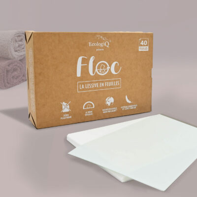 Lessive en feuilles FLOC – 240 lavages (0,27€/lavage)