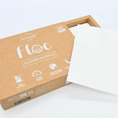 Lessive en feuilles FLOC – 40 lavages