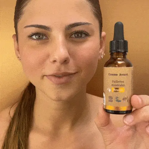 Paillettes minérales pour le corps