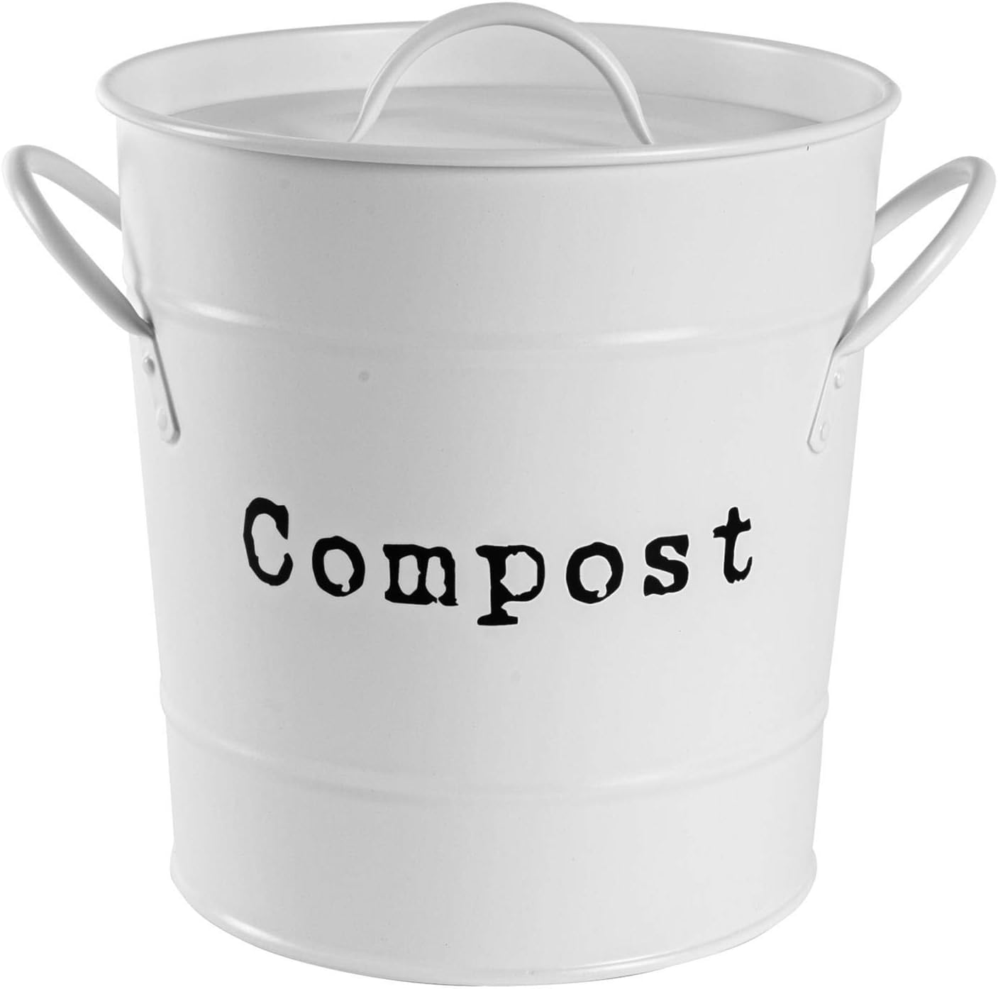 Seau à compost de cuisine - Intérieur amovible - Blanc – Image 2