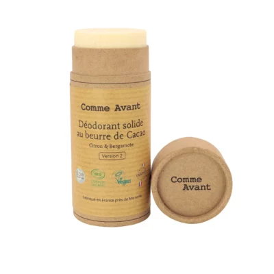 Déodorant solide Comme Avant au beurre de cacao – Parfum au choix