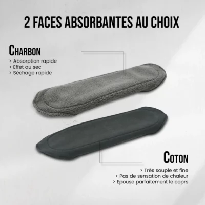 1 serviette hygiénique lavable (Gamme L) pour maternité, nuit