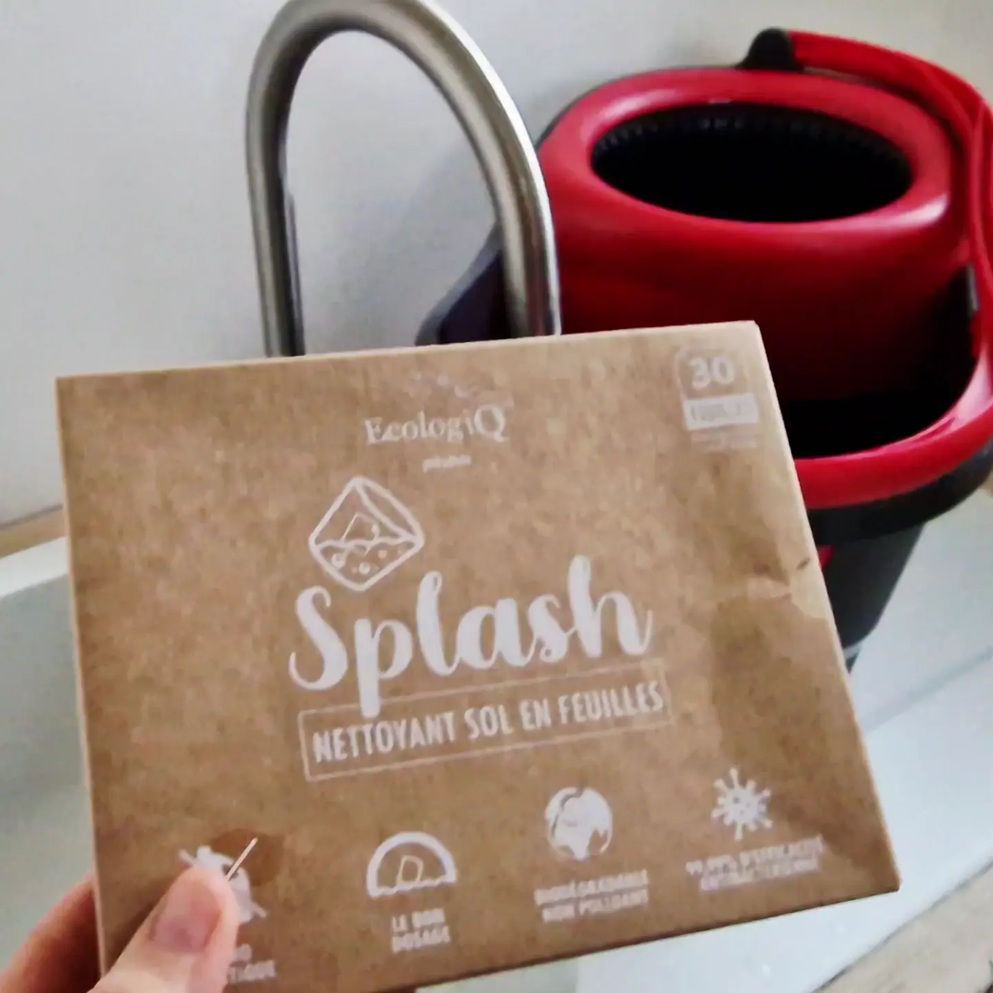 Nettoyant Sol bio en feuilles Splash – 30 feuilles (30 à 60 lavages)