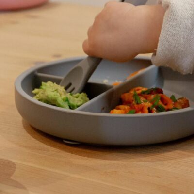 Fourchette pour bébé en silicone