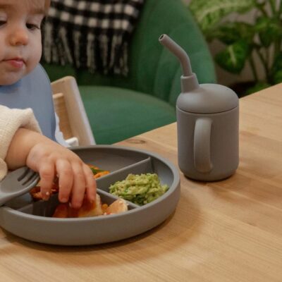 Tasse d’apprentissage pour bébé en silicone