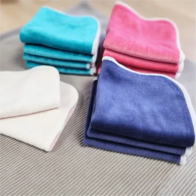 5 grandes lingettes lavables moelleuses – Velours