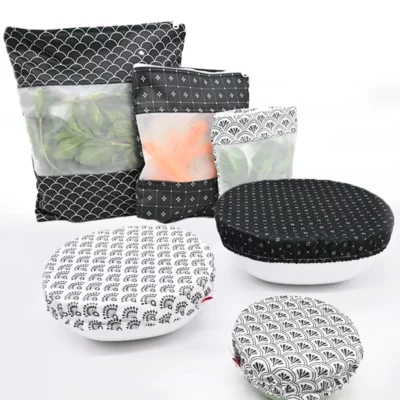 Pack complet 12 pièces Cuisine (couvre-plat et sac congélation) – Coloris au choix