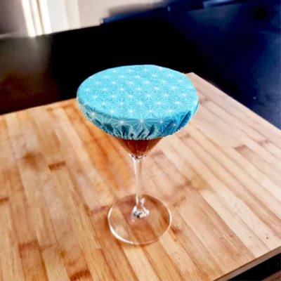 4 Couvre Coupes à dessert – couvre plat en tissu – 10 à 13 cm (XS)