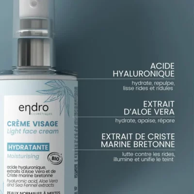 Crème visage hydratante – Endro Cosmétiques