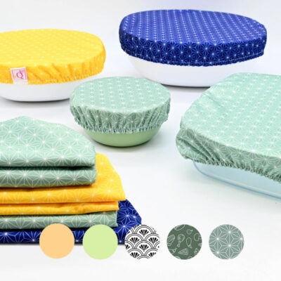 Set de 10 Couvre plats – Charlottes tissu – A composer