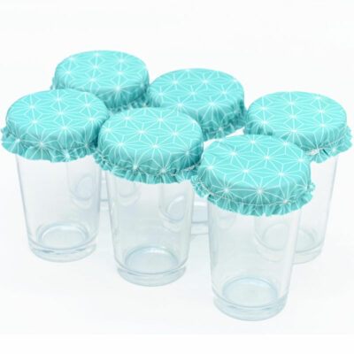 6 Couvercles verrine – couvre plat en tissu 4 à 5 cm (2XS)