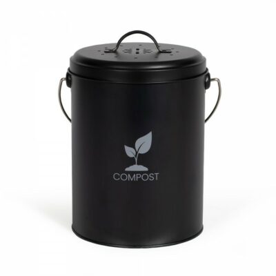 Seau à compost de cuisine 6L – LIVOO – Noir