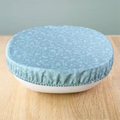 2 Couvre saladier – couvre plat en tissu 24 à 30 cm (L)