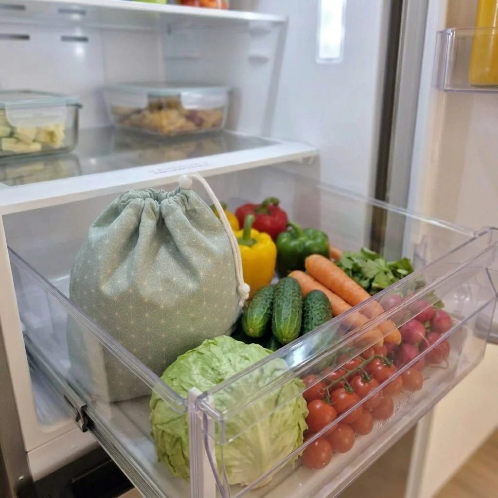 Sac à salade avec doublure absorbante - Mireille – Image 5