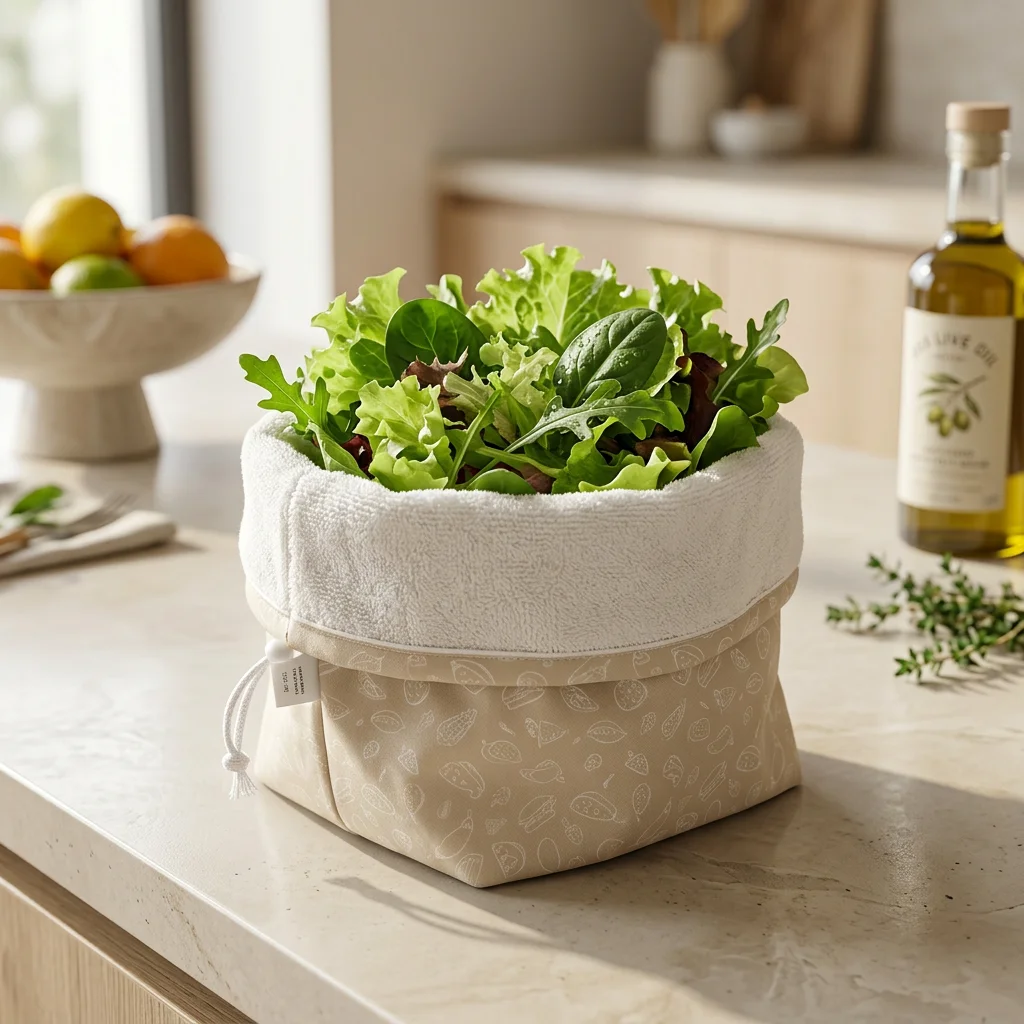 Sac à salade avec doublure absorbante - Mireille – Image 4