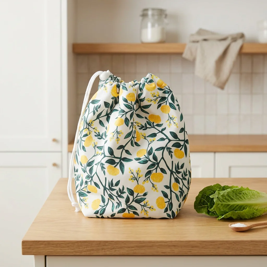 Sac à salade avec doublure absorbante - Mireille